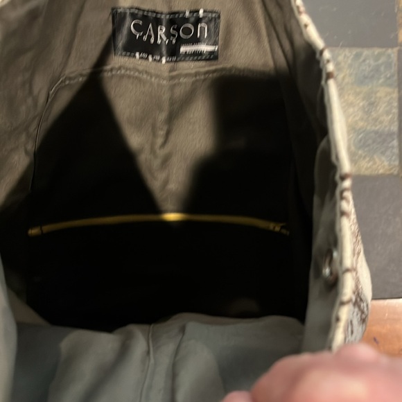 Carson Rogers designer purse Sling bag multifunctional. Carogi. Safari EUC - Picture 4 of 5